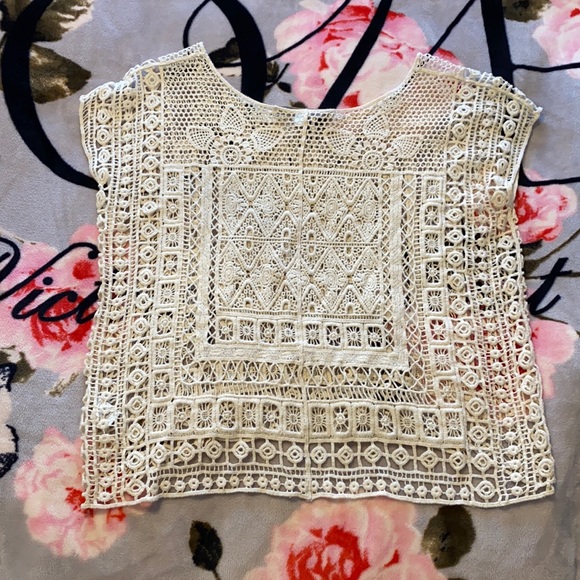 Lauren Conrad Crochet Top - Picture 2 of 2